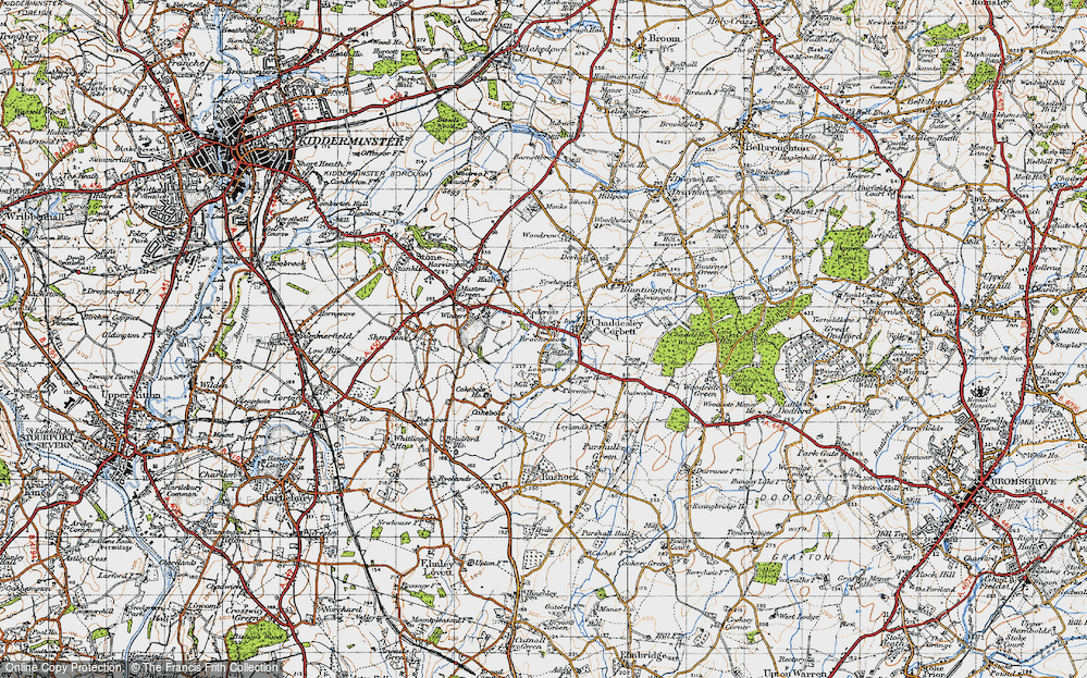 Old Map of Brockencote, 1947 in 1947