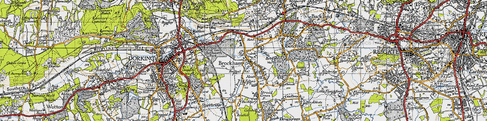 Old map of Betchworth Castle in 1940