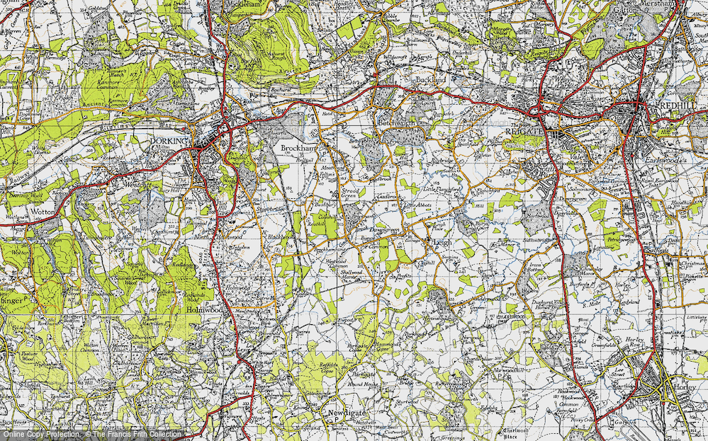 Old Map of Brockham Park, 1940 in 1940