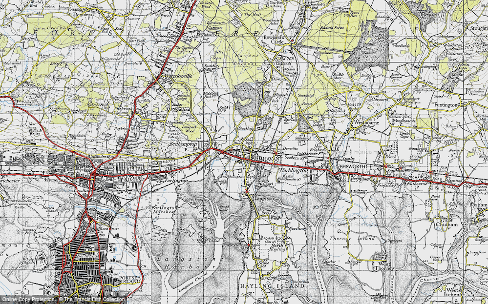 Old Map of Brockhampton, 1945 in 1945