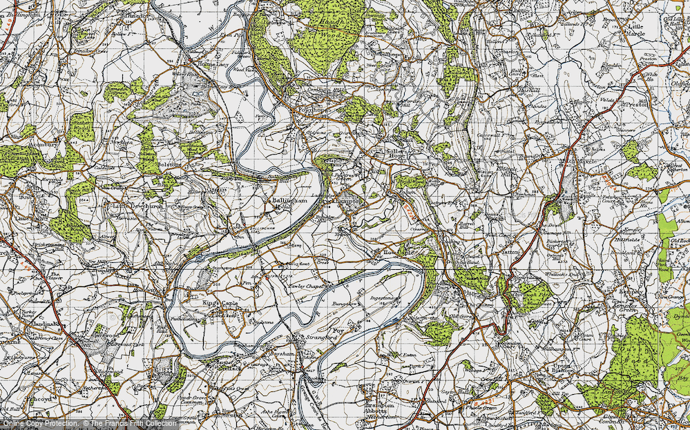 Old Map of Brockhampton, 1947 in 1947