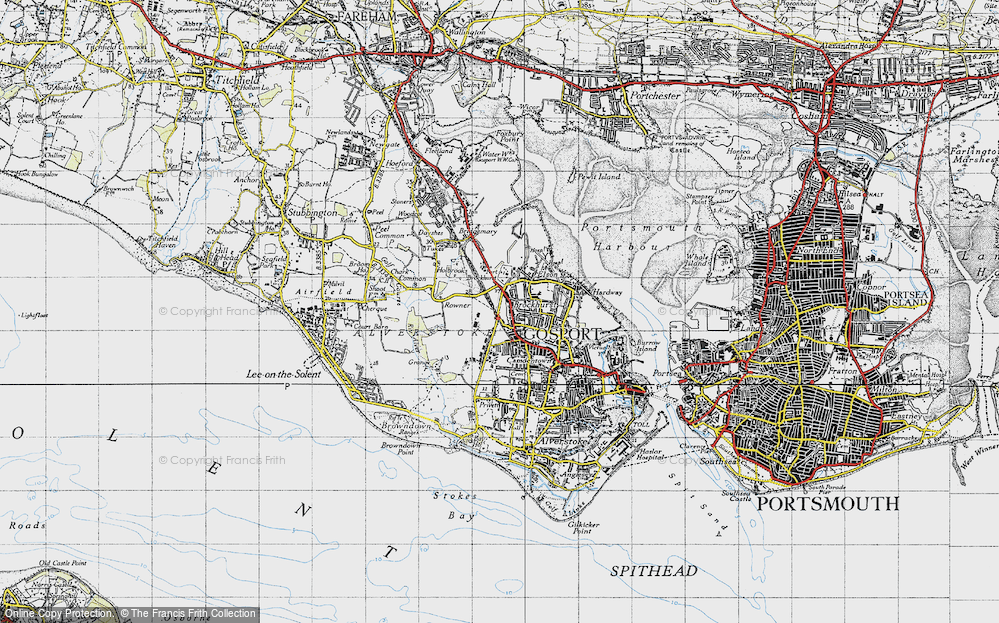 Old Map of Brockhurst, 1945 in 1945
