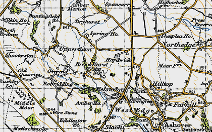 Old map of Brockhurst in 1947