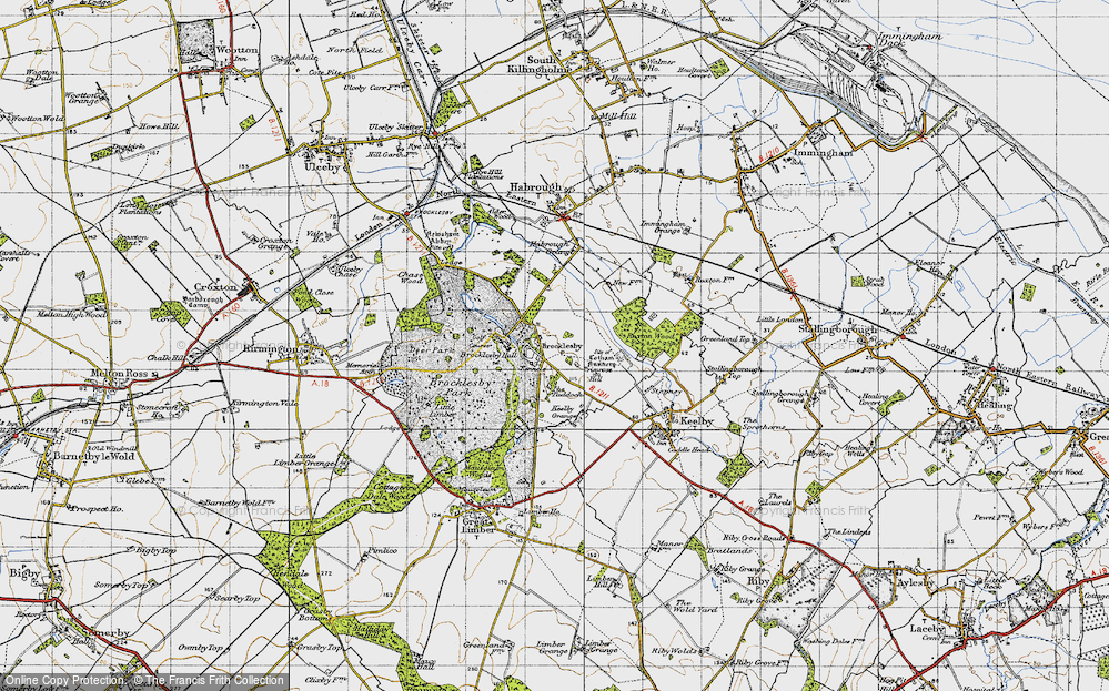 Old Map of Brocklesby, 1946 in 1946