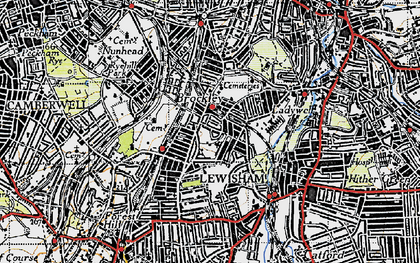 Old map of Brockley in 1946