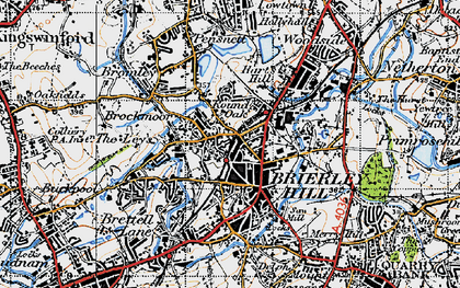 Old map of Brockmoor in 1946