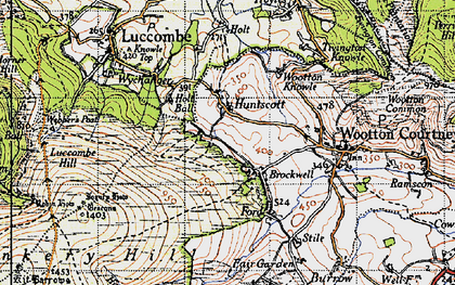 Old map of Brockwell in 1946