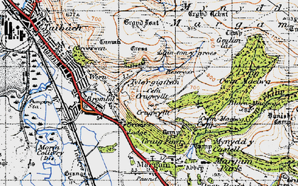 Old map of Brombil in 1947