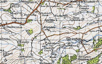 Old map of Bromdon in 1947