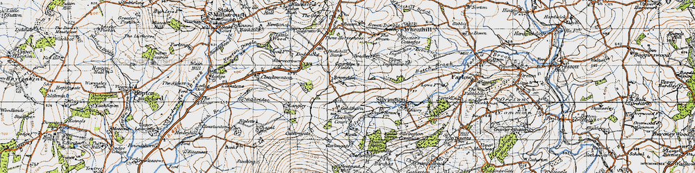 Old map of Bromdon in 1947