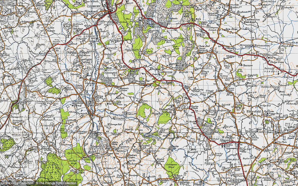 Old Map of Bromesberrow Heath, 1947 in 1947