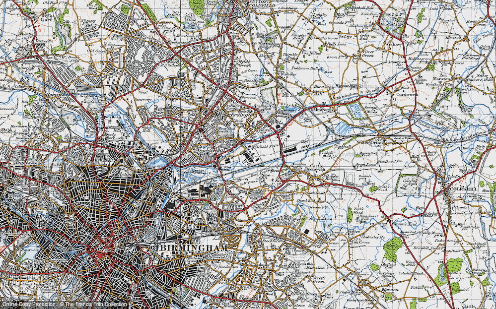 Old Map of Bromford, 1946 in 1946