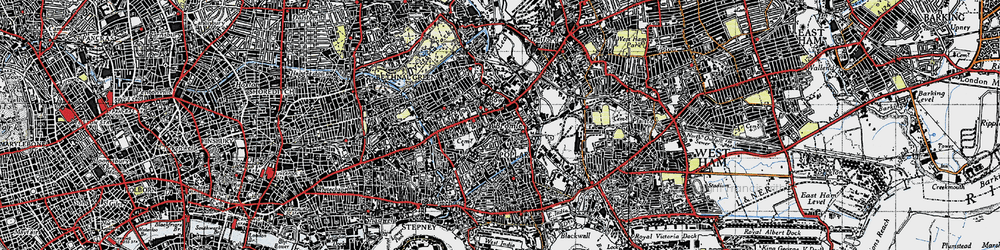 Old map of Bromley in 1946