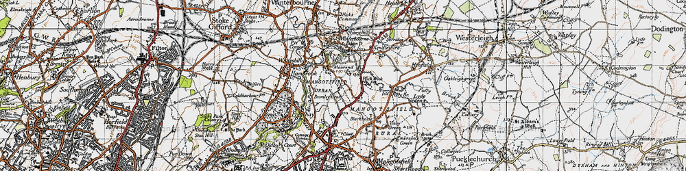 Old map of Bromley Heath in 1946
