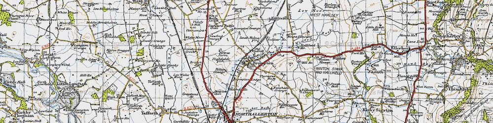 Old map of Banks, The in 1947