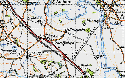 Old map of Black Barn in 1947