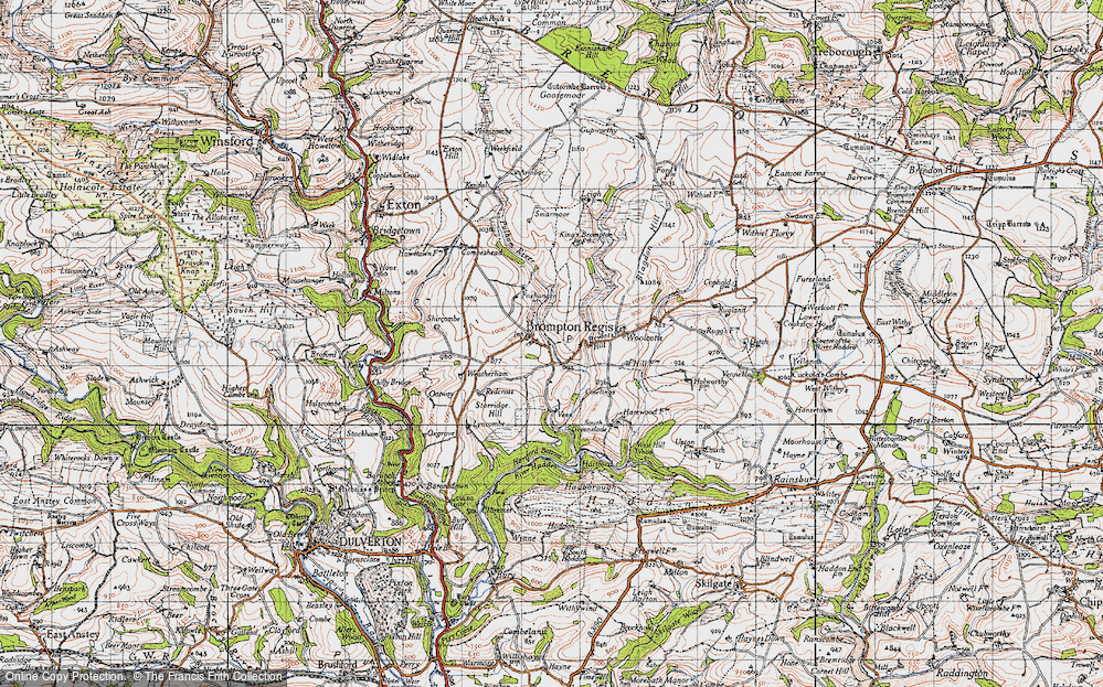 Old Map of Brompton Regis, 1946 in 1946