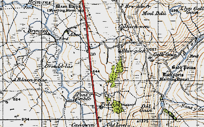 Old map of Adwy-dêg in 1947