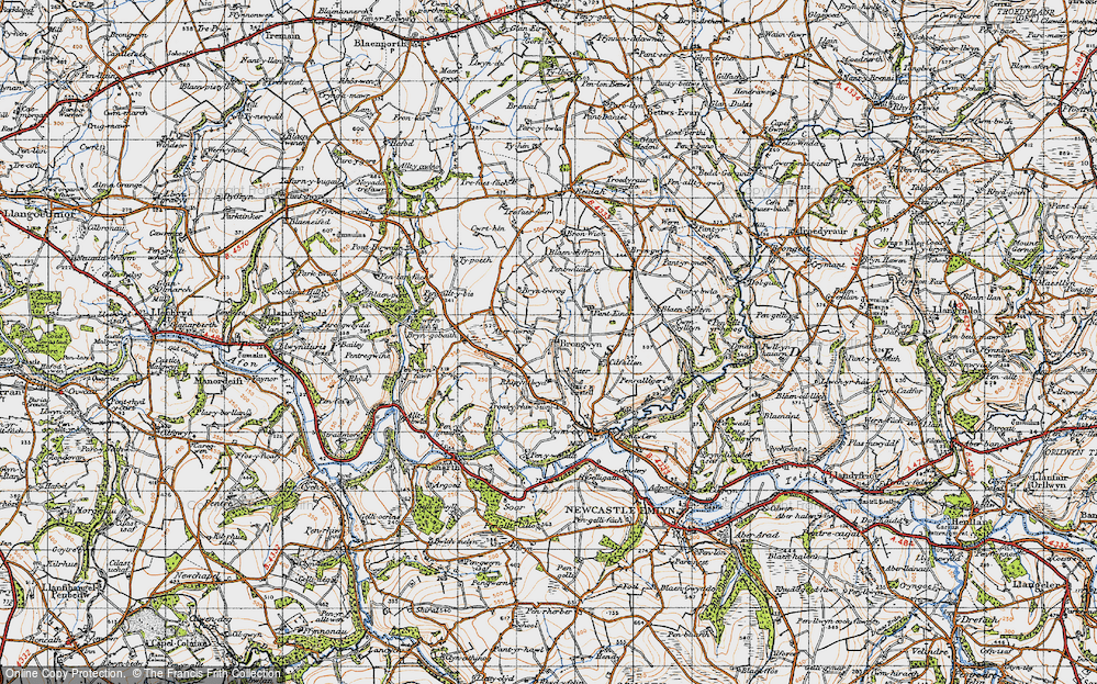 Old Map of Brongwyn, 1947 in 1947