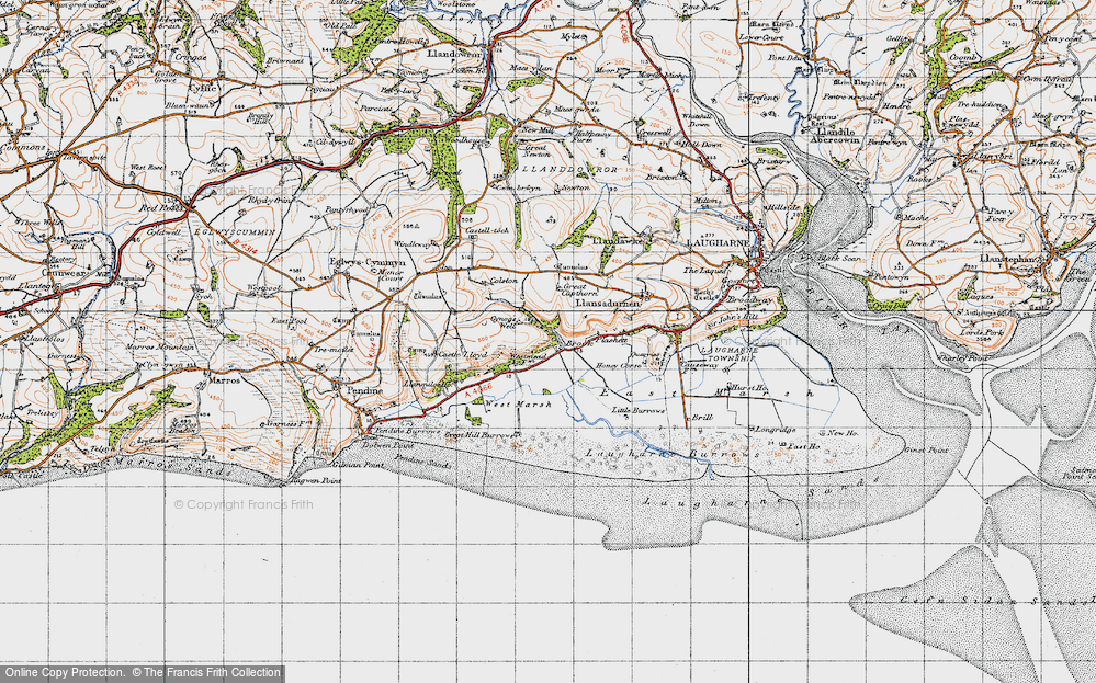 Old Map of Brook, 1946 in 1946