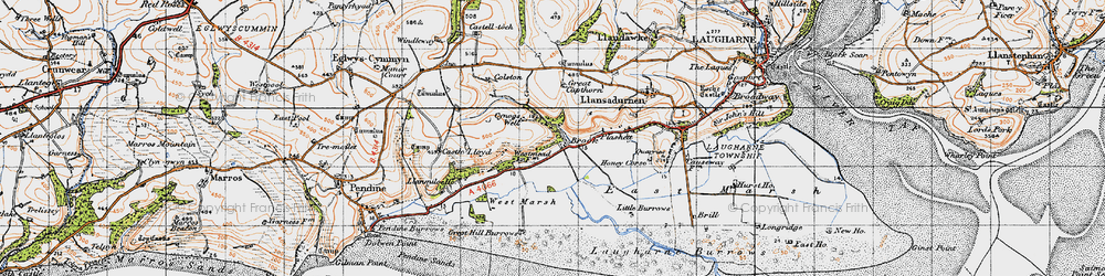 Old map of Windleway in 1946