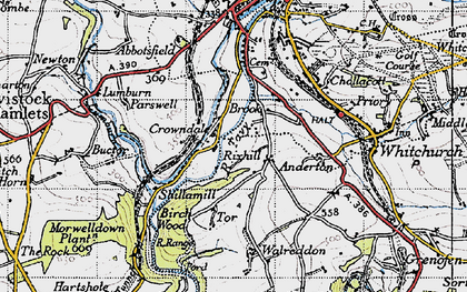 Old map of Brook in 1946