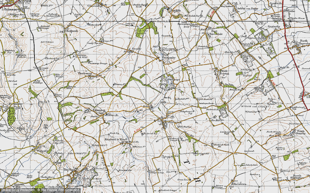 Old Map of Brookenby, 1946 in 1946