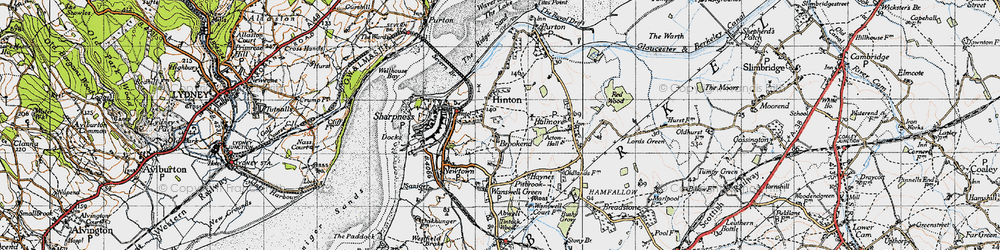 Old map of Brookend in 1946