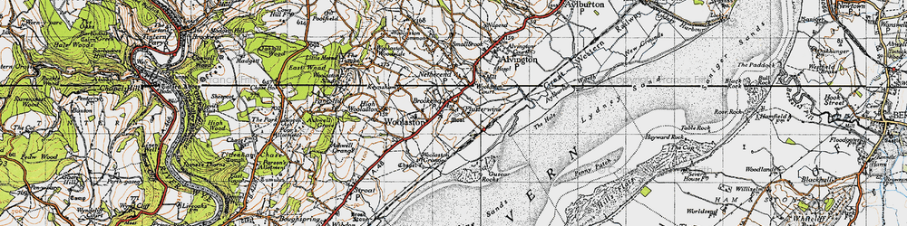Old map of Brookend in 1946
