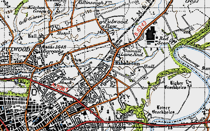 Old map of Brookfield in 1947