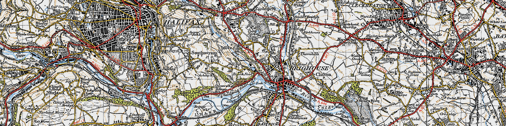 Old map of Brookfoot in 1947