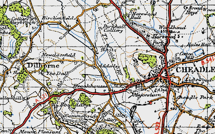 Old map of Adderley in 1946