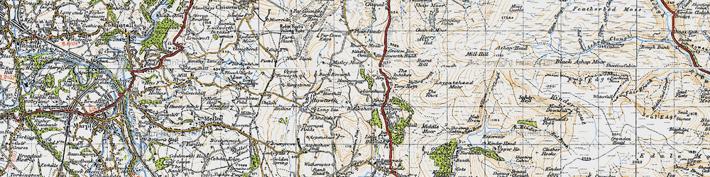 Old map of Lantern Pike in 1947