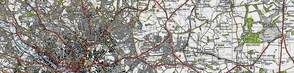 Old map of Brooklands in 1947
