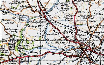 Old map of Agden Ho in 1947