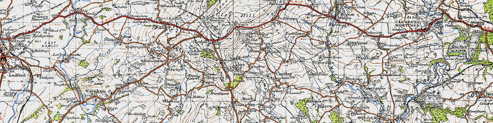 Old map of Brookrow in 1947