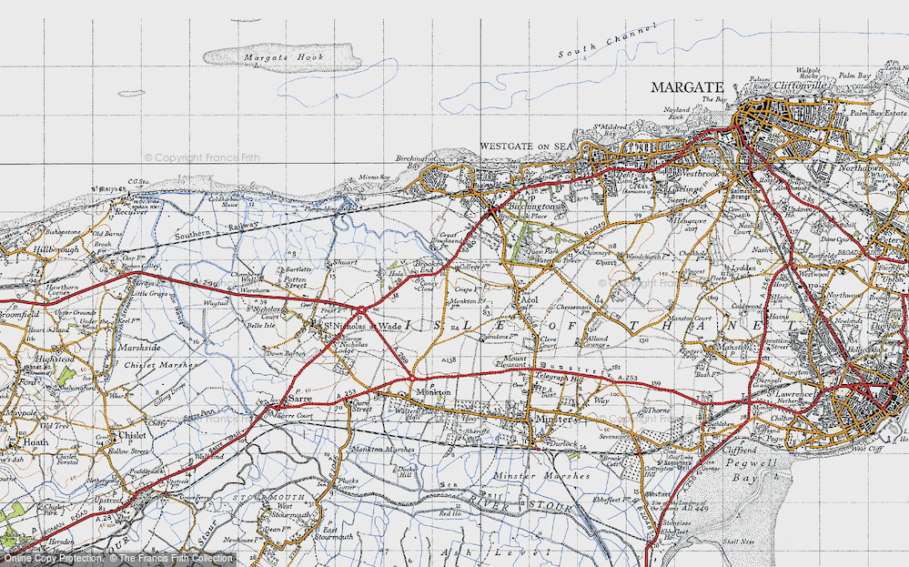 Old Map of Brooks End, 1947 in 1947