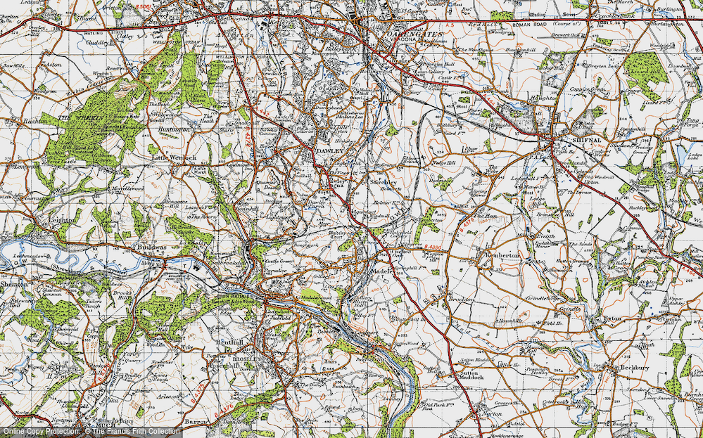 Old Map of Brookside, 1946 in 1946