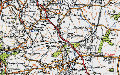 Old map of Brookside in 1946