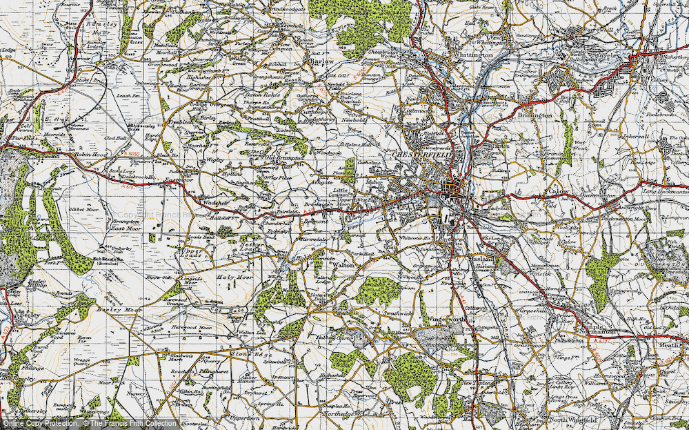 Old Map of Brookside, 1947 in 1947
