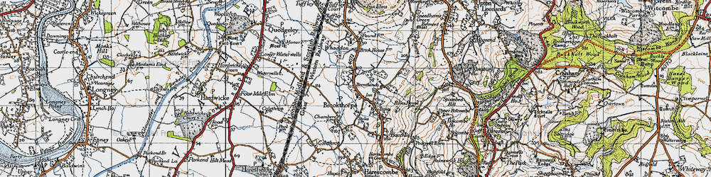 Old map of Brentlands in 1946