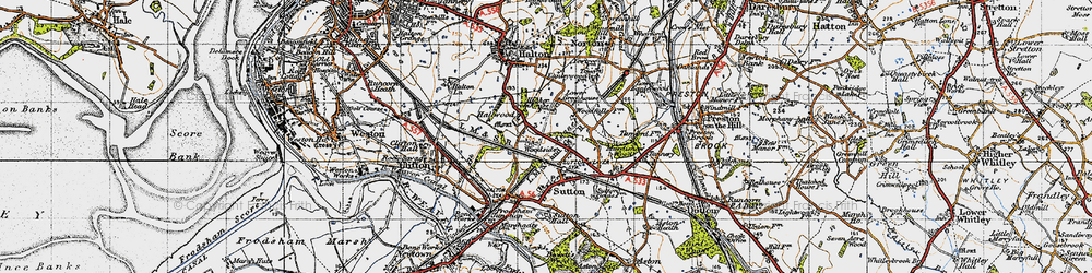 Old map of Brookvale in 1947