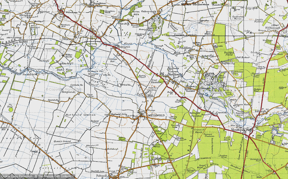 Old Map of Brookville, 1946 in 1946