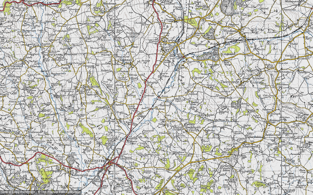 Old Map of Broom, 1945 in 1945