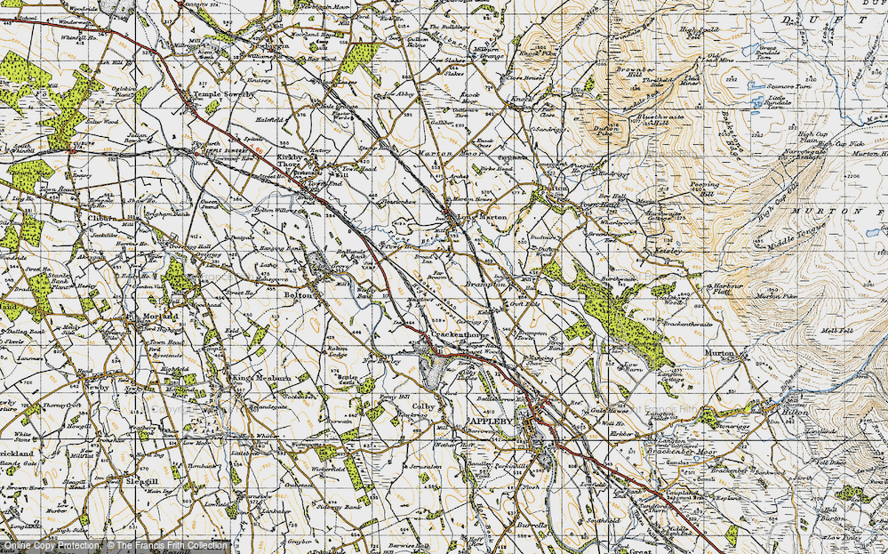 Old Map of Broom, 1947 in 1947