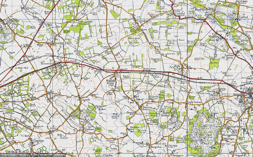 Old Map of Historic Map covering Black Belt in 1946
