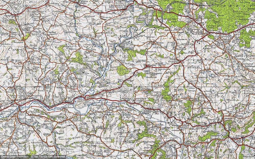 Old Map of Broombank, 1947 in 1947