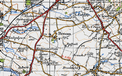 Old map of Broome in 1947