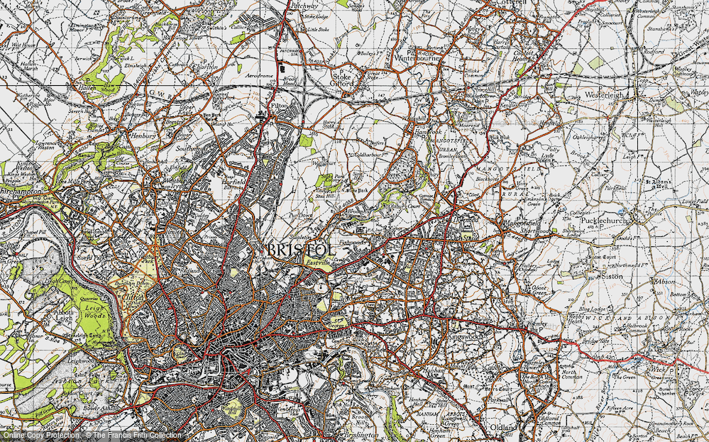 Old Map of Broomhill, 1946 in 1946