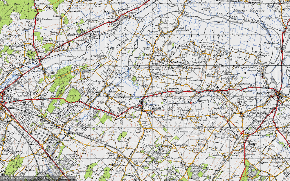 Old Map of Broomhill, 1947 in 1947